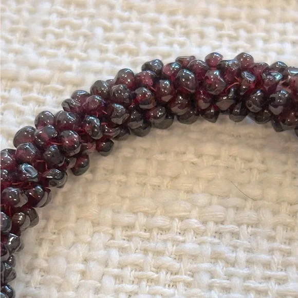 Garnet Nugget Bangles - Picture 4 of 6